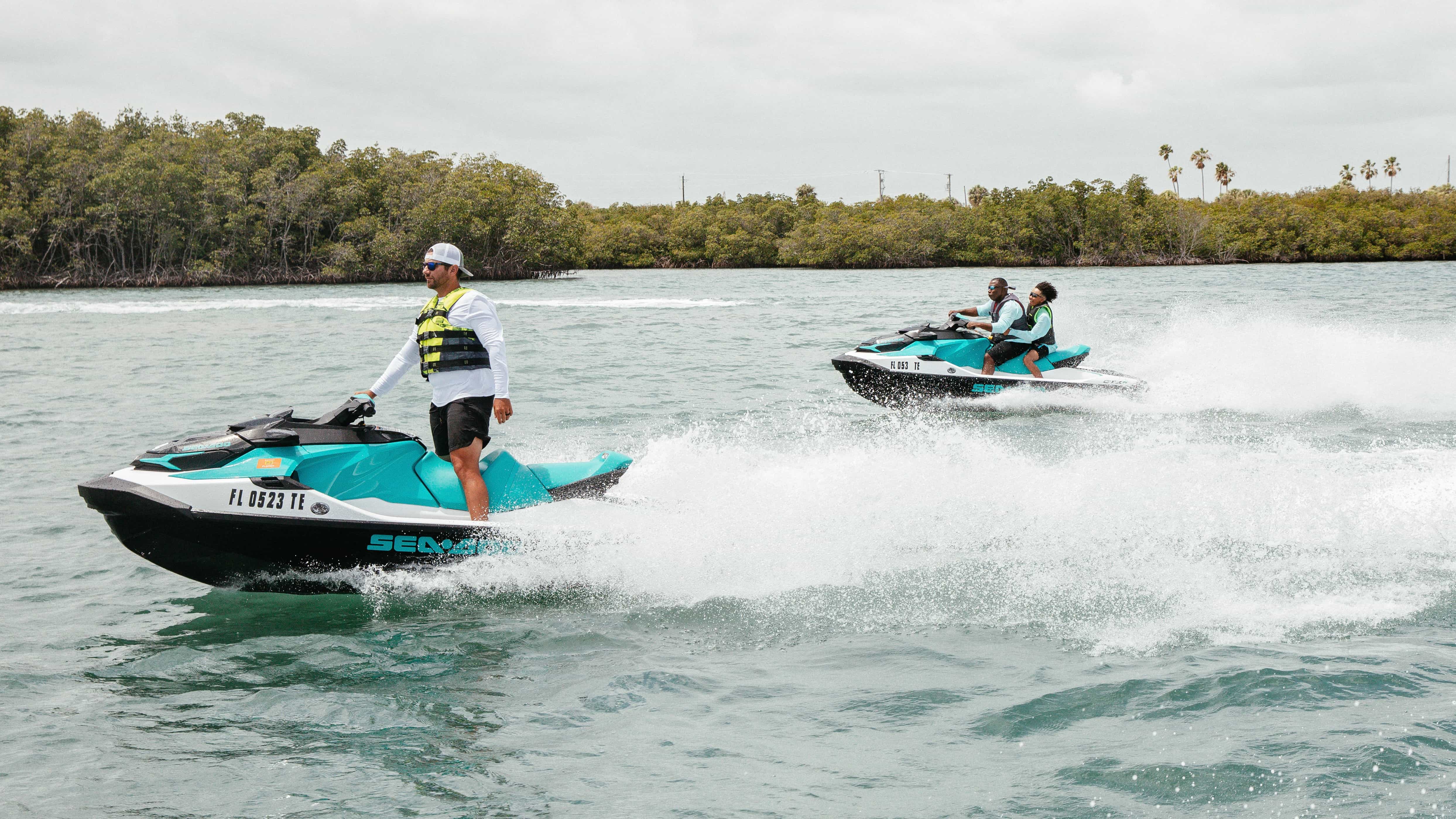 A Sea-Doo tour with guide